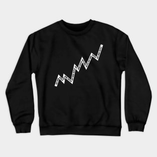 Buy Hodl Repeat Line Chart White Crewneck Sweatshirt